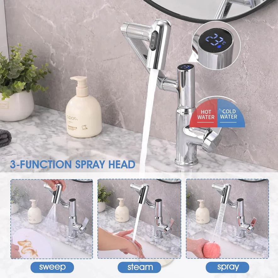 SmartStream | Intelligent Digital Display Bathroom Hot And Cold Basin Faucet