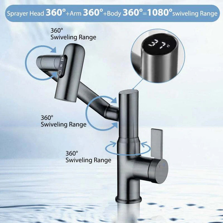 SmartStream | Intelligent Digital Display Bathroom Hot And Cold Basin Faucet