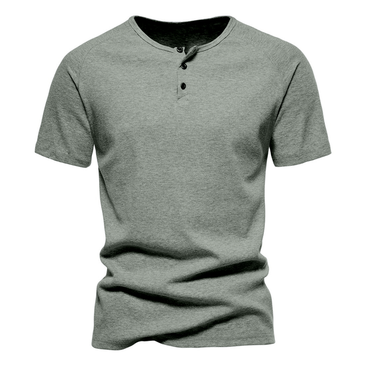 BRYCE SLIM-FIT COTTON HENLEY (230G)