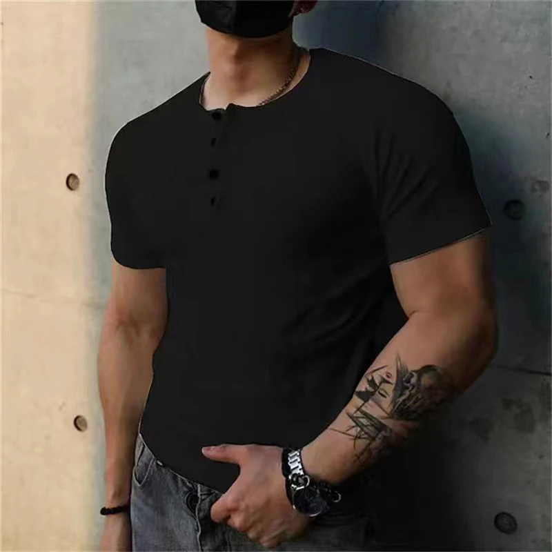 BRYCE SLIM-FIT COTTON HENLEY (230G)