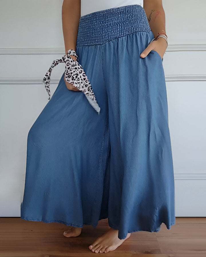 Evelyn™ - Wide Leg Pants with Elastic Waistband