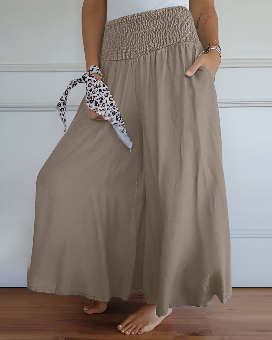 Evelyn™ - Wide Leg Pants with Elastic Waistband