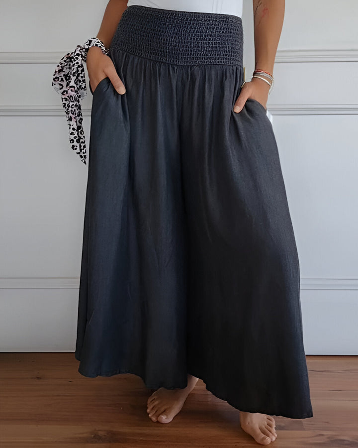 Evelyn™ - Wide Leg Pants with Elastic Waistband