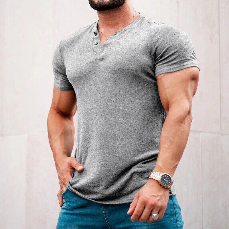 ARIUS MUSCLE-FIT HENLEY SHIRT